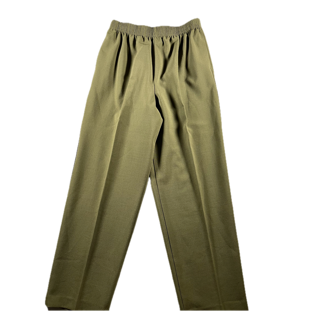 Allison Daley Petite Women’s Pull-On Elastic Waist Pants Size 10P Olive Green